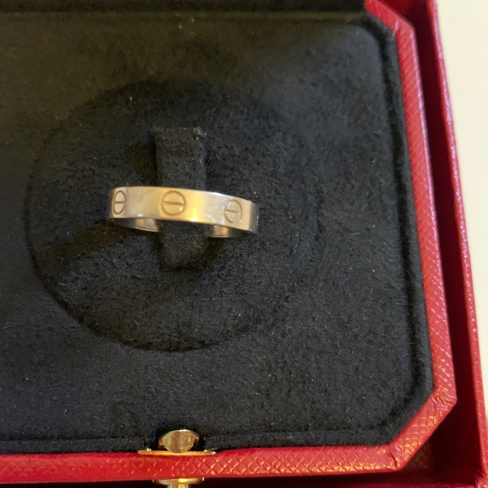 Cartier Love Ring Platinum 52